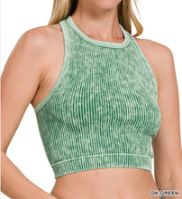 Load image into Gallery viewer, Haley Racerback Tank - Zenana Ribbed High Neck Top
