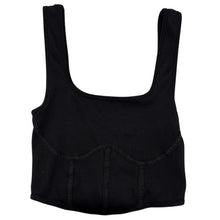 Load image into Gallery viewer, Nikibiki Ribbed Corset Crop Top NS8221
