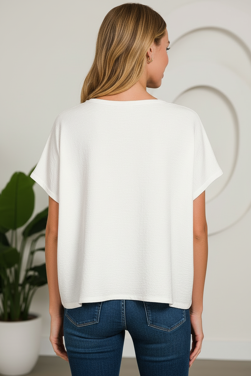 Cotton Slub Oversize Tee