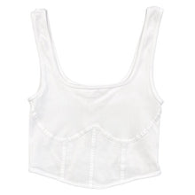 Load image into Gallery viewer, Nikibiki Ribbed Corset Crop Top NS8221
