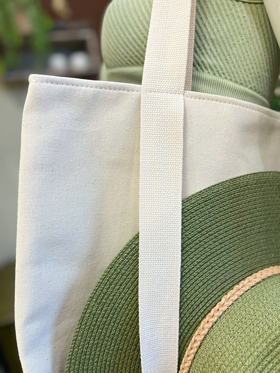 Hat Carrier Canvas Tote Bag