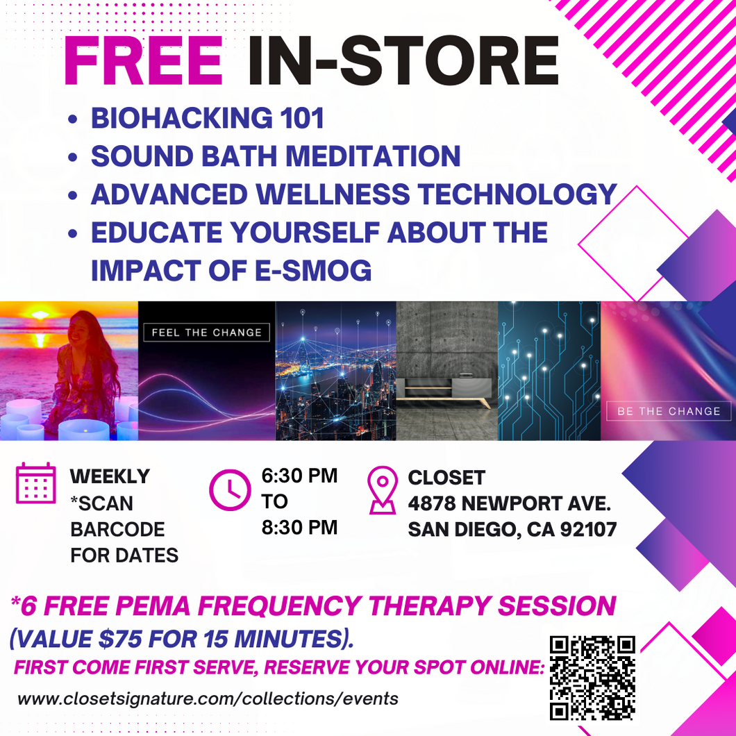 Thurs. 9/21 6:30 PM-8:30 PM Free In-Store Biohacking and Sound Bath Event