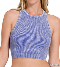 Load image into Gallery viewer, Haley Racerback Tank - Zenana Ribbed High Neck Top

