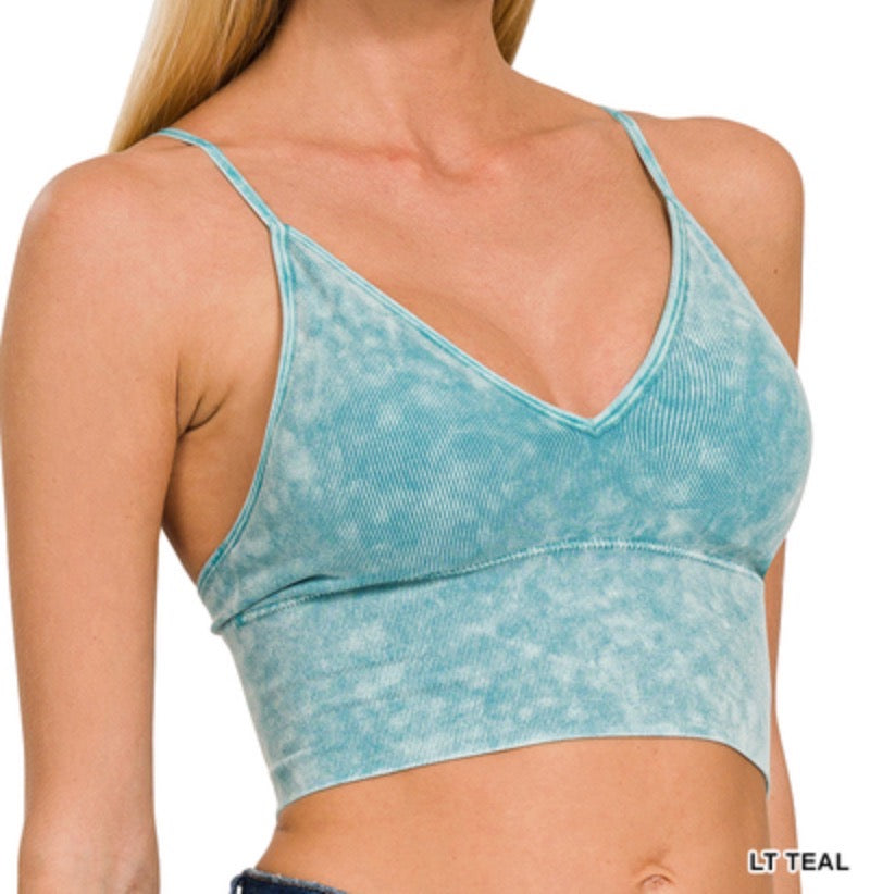 Camila Built-In Bra Tank - Zenana Ribbed Spaghetti Strap Top