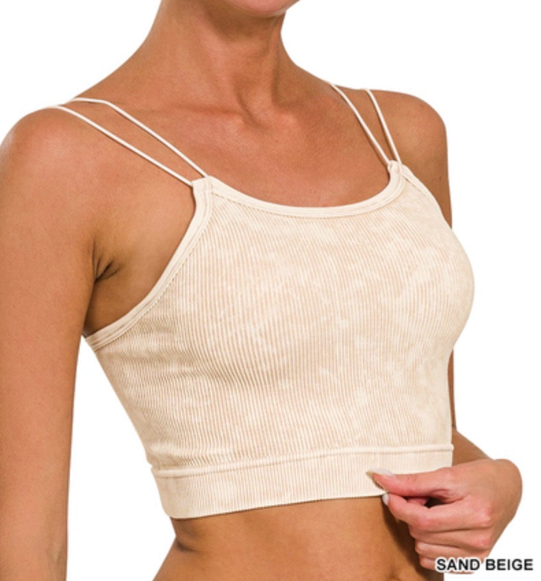 Zoe Brami - Zenana Ribbed Spaghetti Strap Brami Top