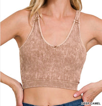 Load image into Gallery viewer, Reign Built-In Bra Tank - Zenana Ribbed Cropped Top
