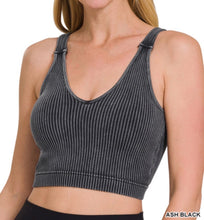 Load image into Gallery viewer, Reign Built-In Bra Tank - Zenana Ribbed Cropped Top
