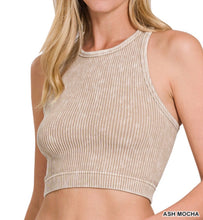 Load image into Gallery viewer, Haley Racerback Tank - Zenana Ribbed High Neck Top
