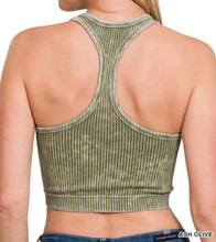Load image into Gallery viewer, Haley Racerback Tank - Zenana Ribbed High Neck Top

