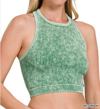 Load image into Gallery viewer, Haley Racerback Tank - Zenana Ribbed High Neck Top

