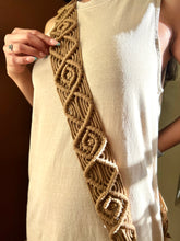 Load image into Gallery viewer, Phone Crochet Macrame Strap With Golden Carabiners (Final Sale)
