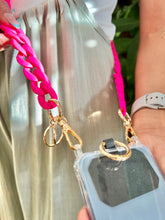 Load image into Gallery viewer, Phone Strap Matte Resin Chain With Golden Carabiners (Final Sale)
